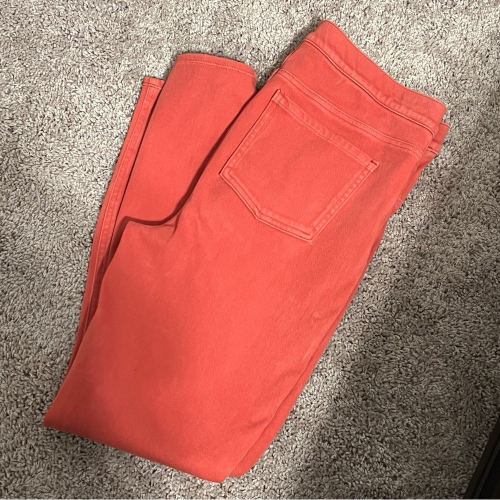 Spanx Pull On Mid Rise Burnt Orange Terracotta Skinny Jeggings Size XL - Picture 4 of 8